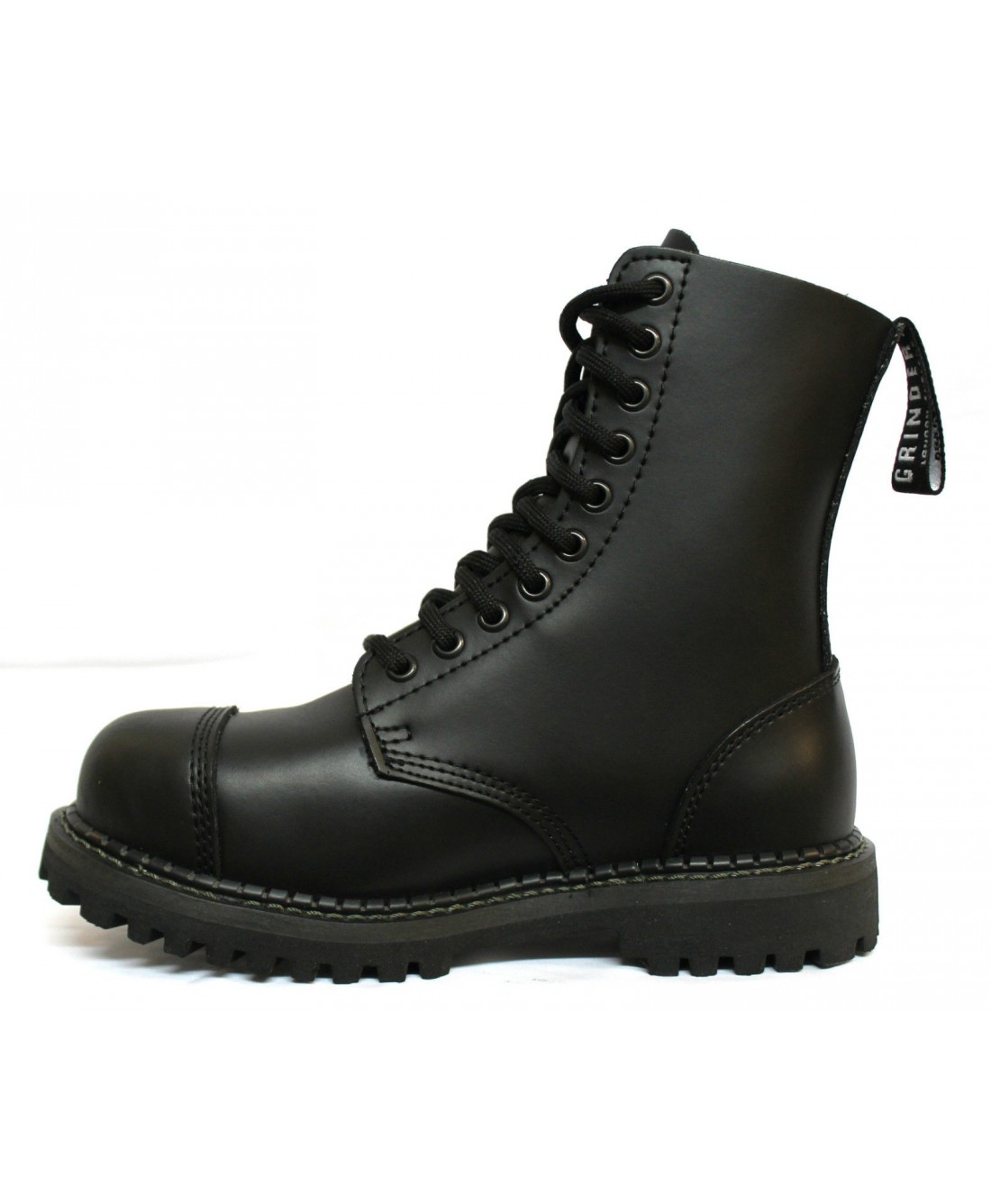 Grinders Stag CS Derby Boot Black Commando Sole